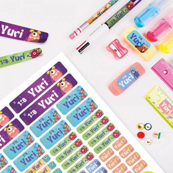 Kit de Etiquetas Escolares de Papel