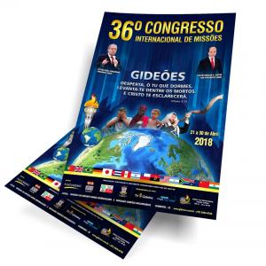 Cartaz Sulfite 90g  4x0 - Colorido Só Frente  Corte Reto 